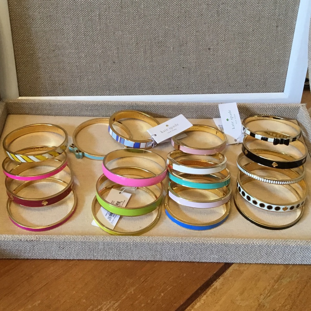 19 kate spade Bangle Bracelets - Lot of 19
